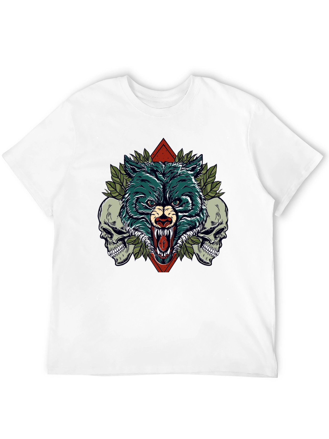 Wolf and Skulls Graphic Tee