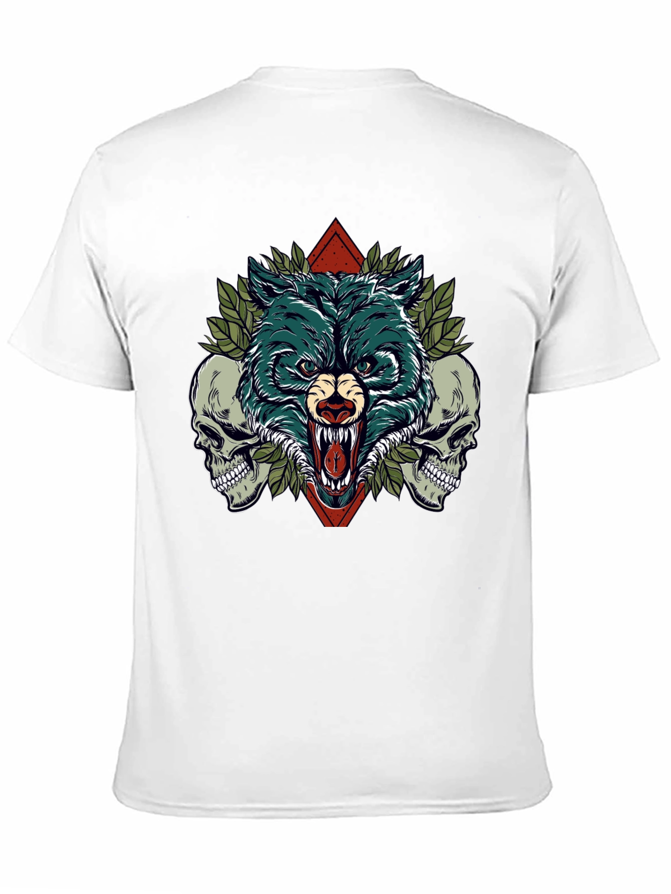 Wolf and Skulls Graphic Tee