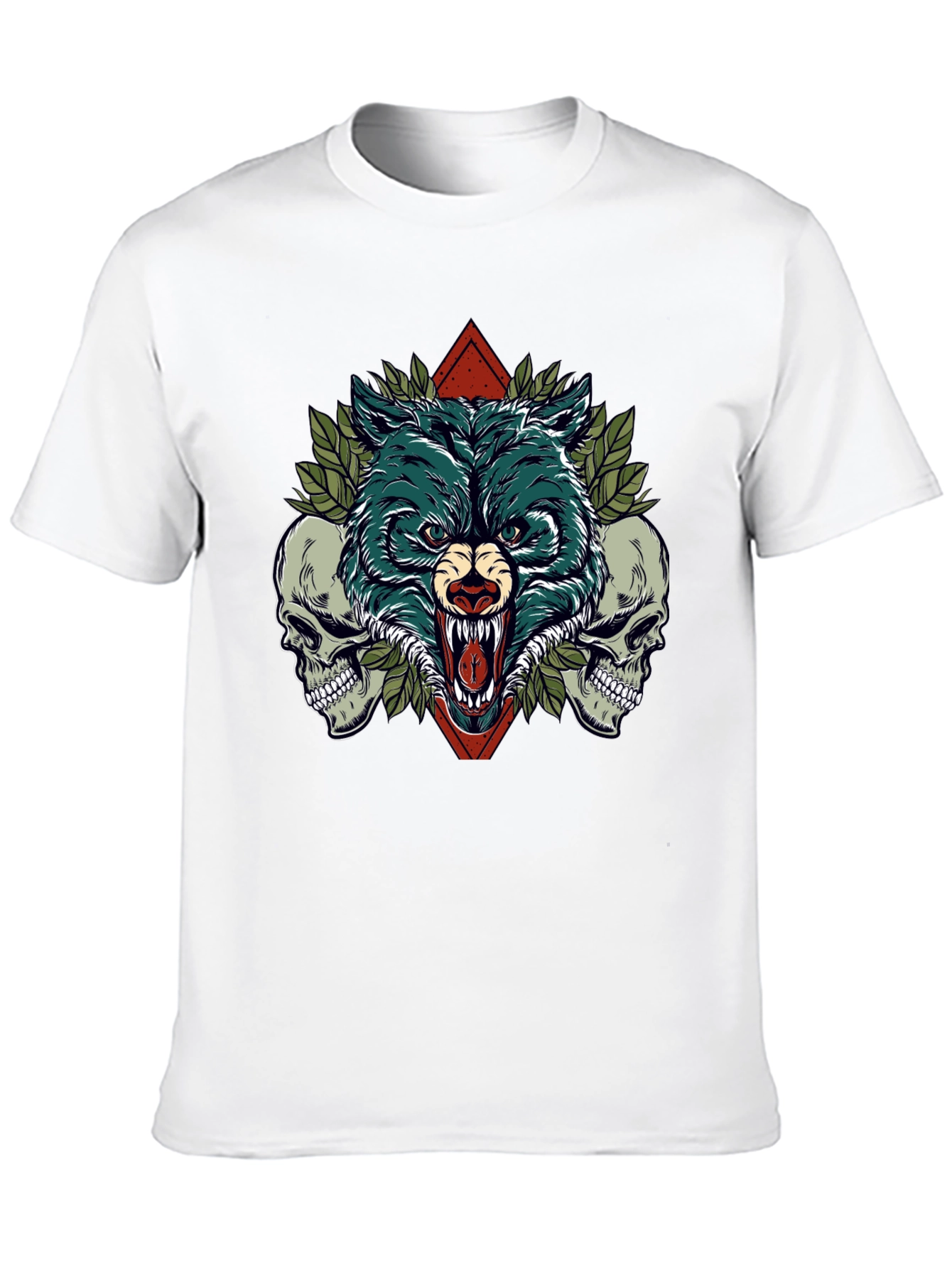 Wolf and Skulls Graphic Tee