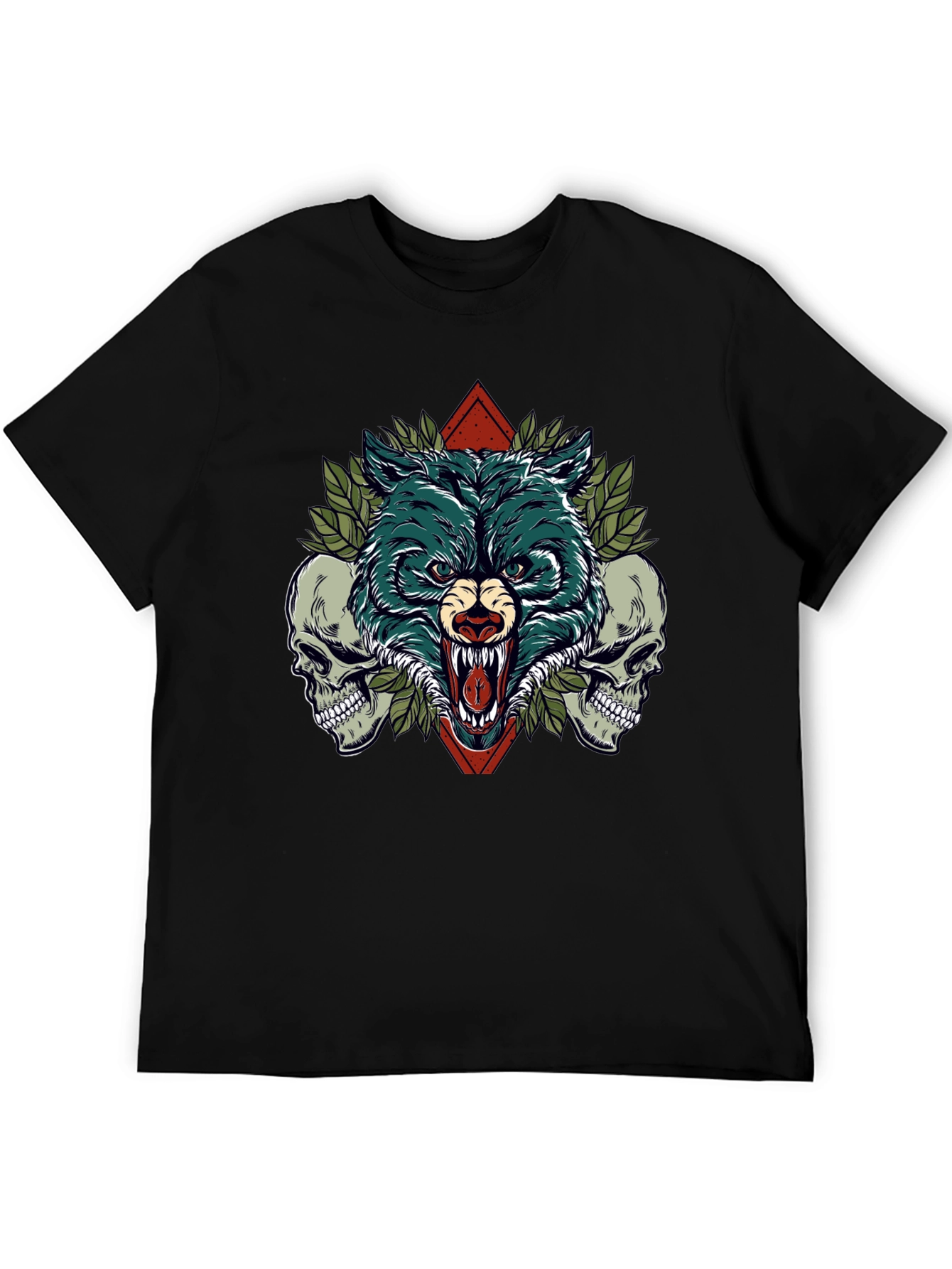 Wolf and Skulls Graphic Tee