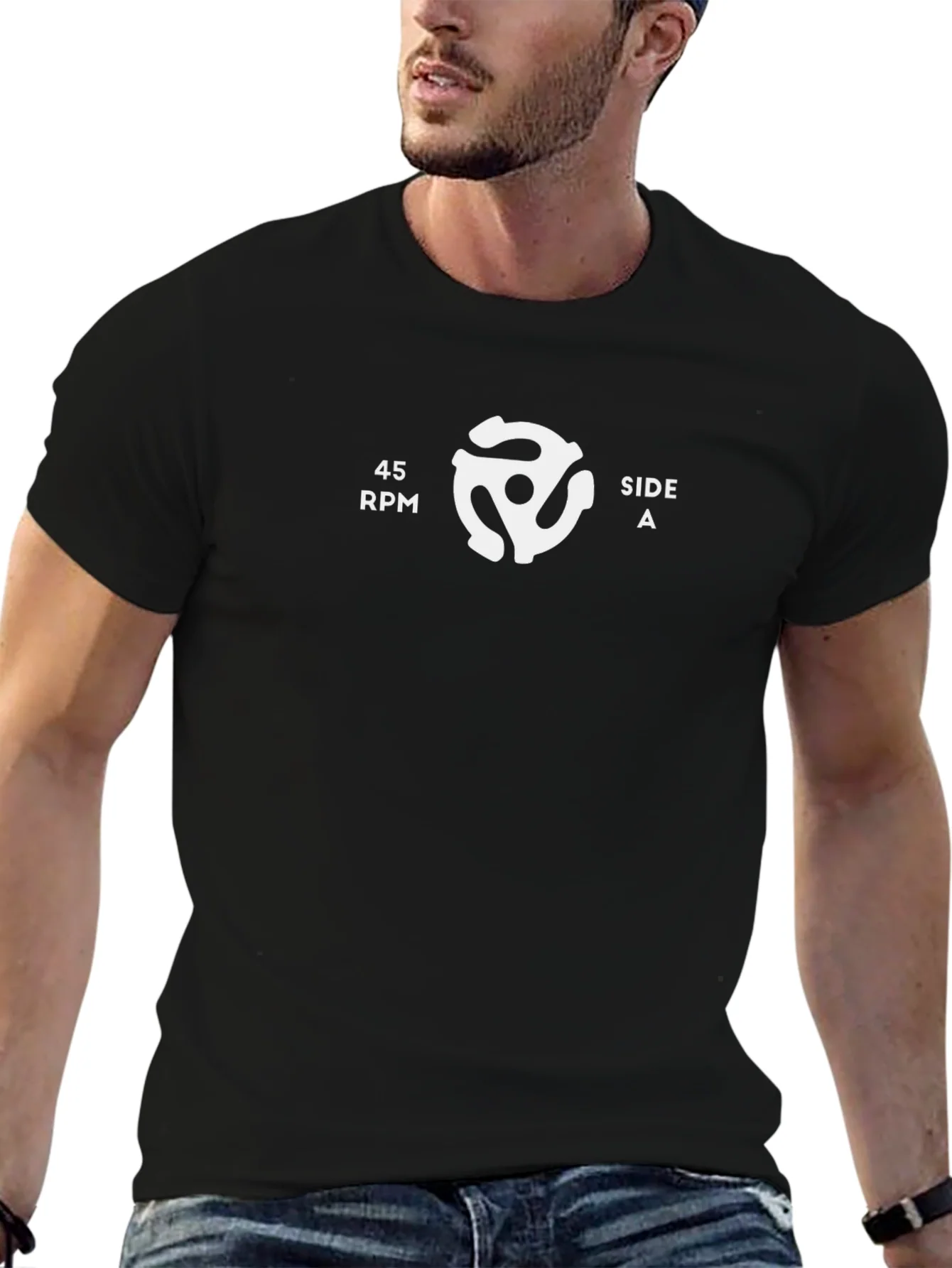 45 RPM Side A T-Shirt - Retro Music Lover Tee