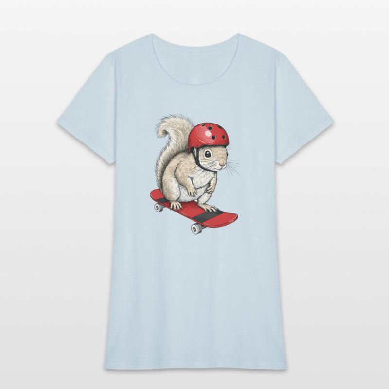 Skater Squirrel – Funny Animal on Skateboard with