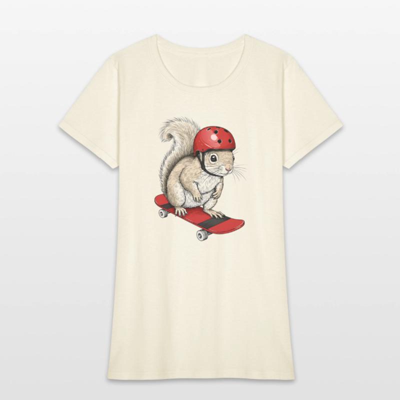 Skater Squirrel – Funny Animal on Skateboard with