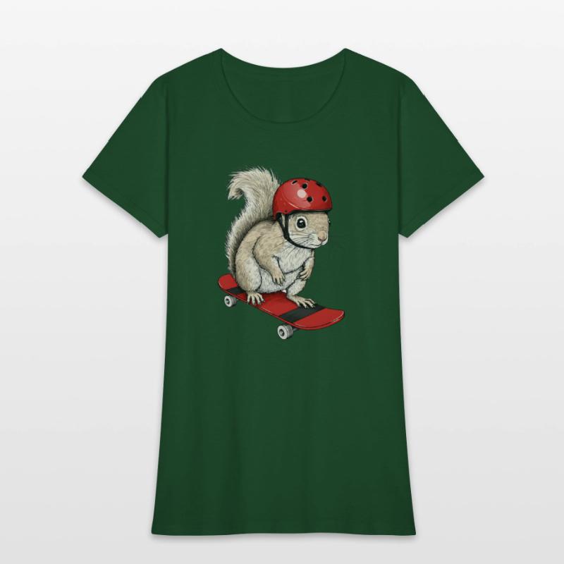 Skater Squirrel – Funny Animal on Skateboard with