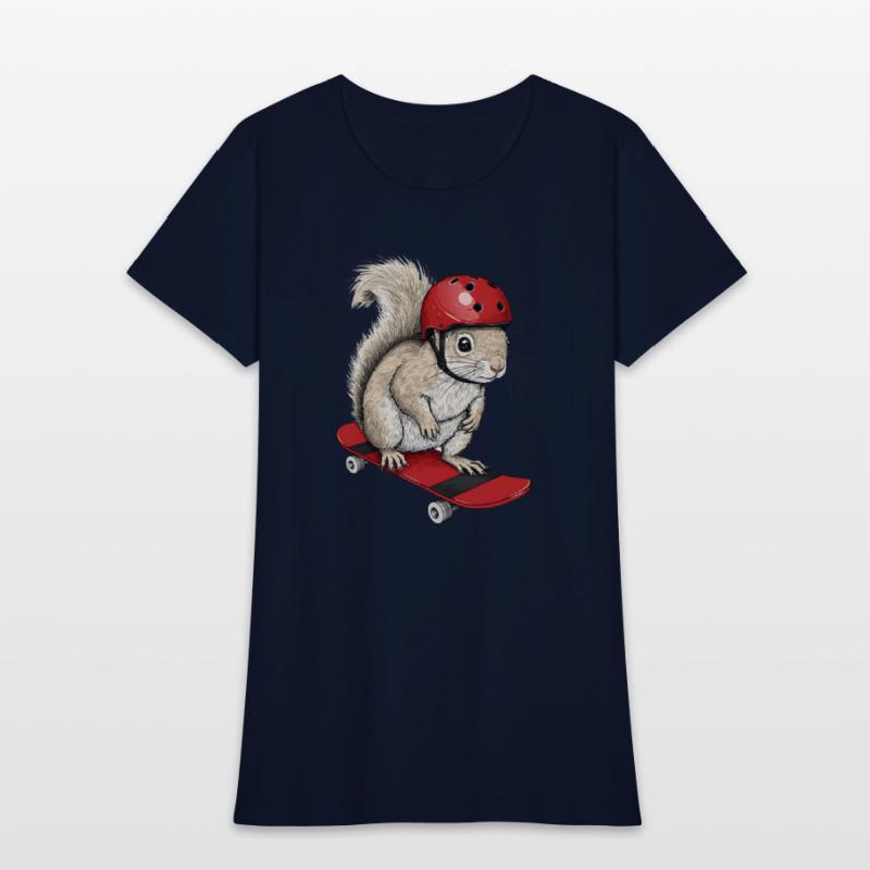 Skater Squirrel – Funny Animal on Skateboard with