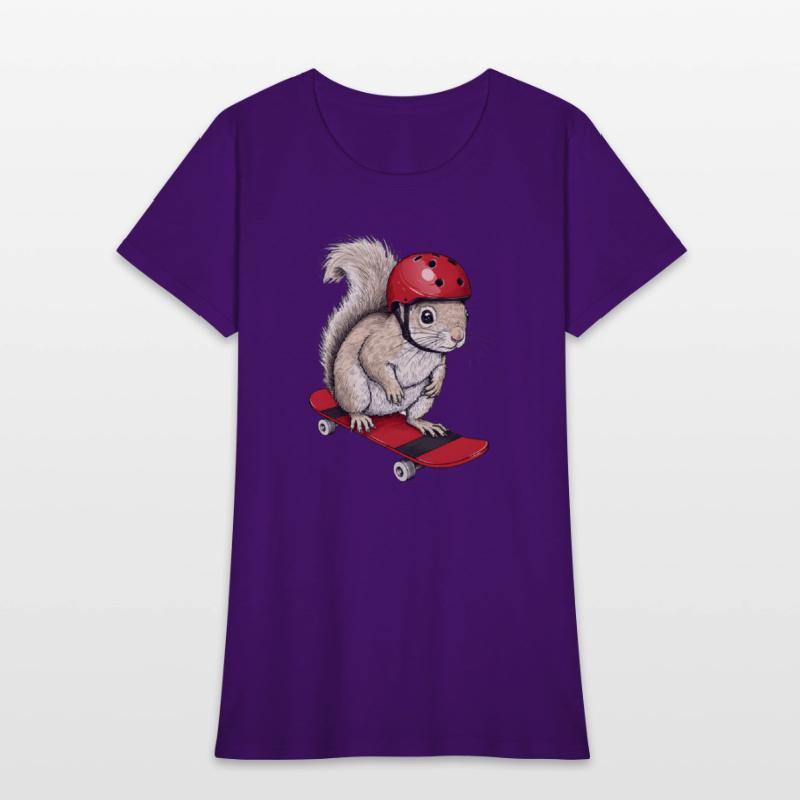 Skater Squirrel – Funny Animal on Skateboard with
