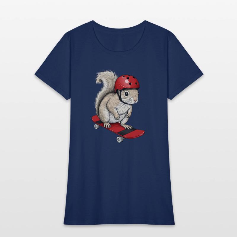 Skater Squirrel – Funny Animal on Skateboard with