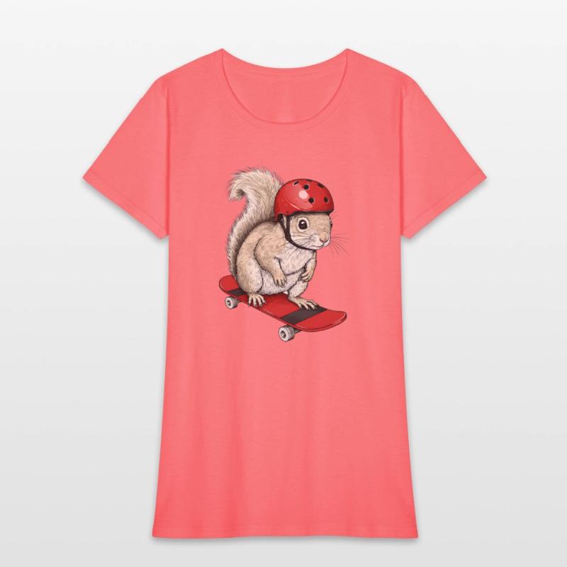 Skater Squirrel – Funny Animal on Skateboard with
