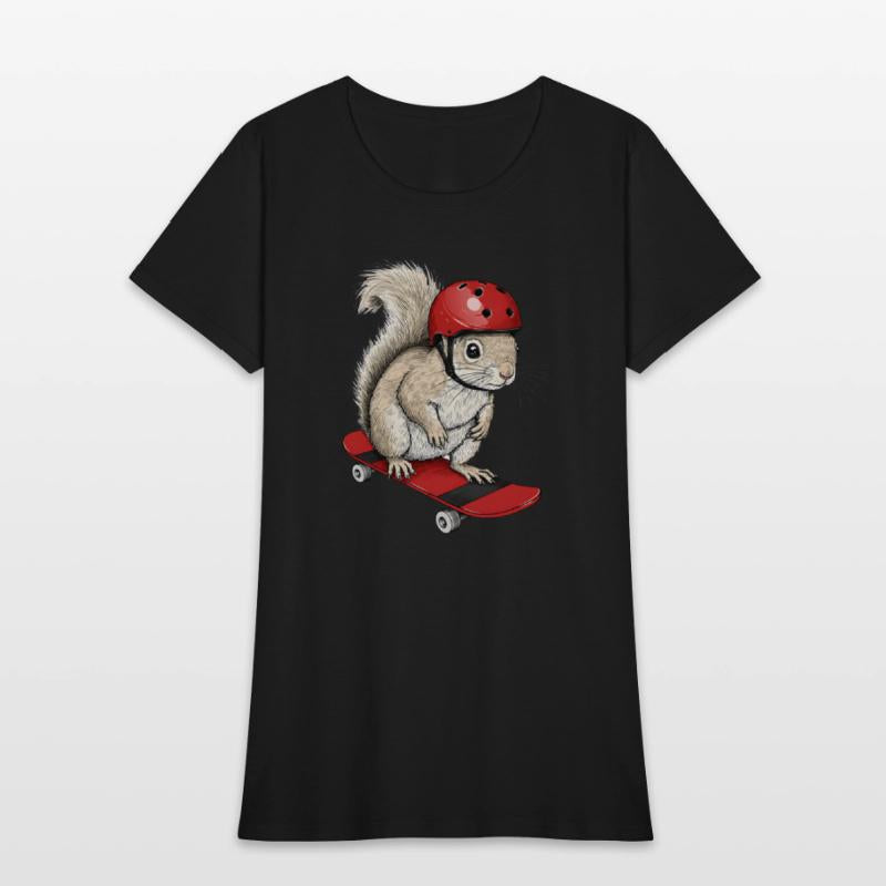Skater Squirrel – Funny Animal on Skateboard with