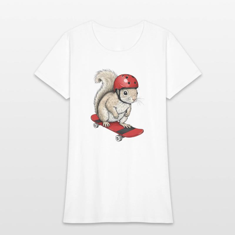 Skater Squirrel – Funny Animal on Skateboard with