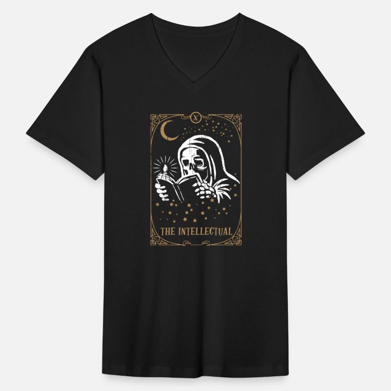 Skeleton Intellectual Tarot Card Occult Gothic