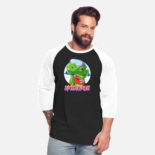Skisaurus Dinosaur Skier Skiing Shirt Snow Fan