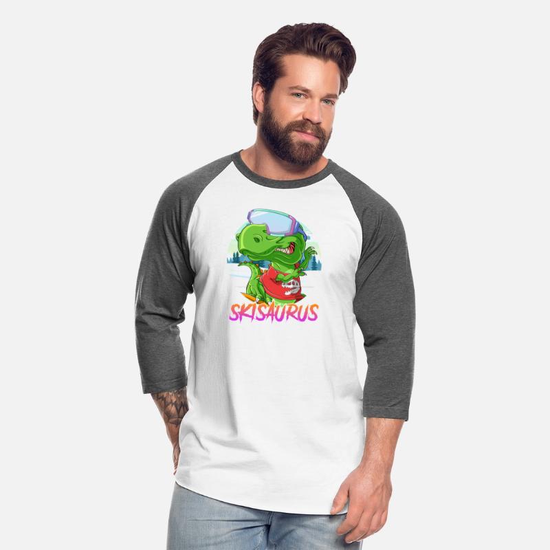 Skisaurus Dinosaur Skier Skiing Shirt Snow Fan