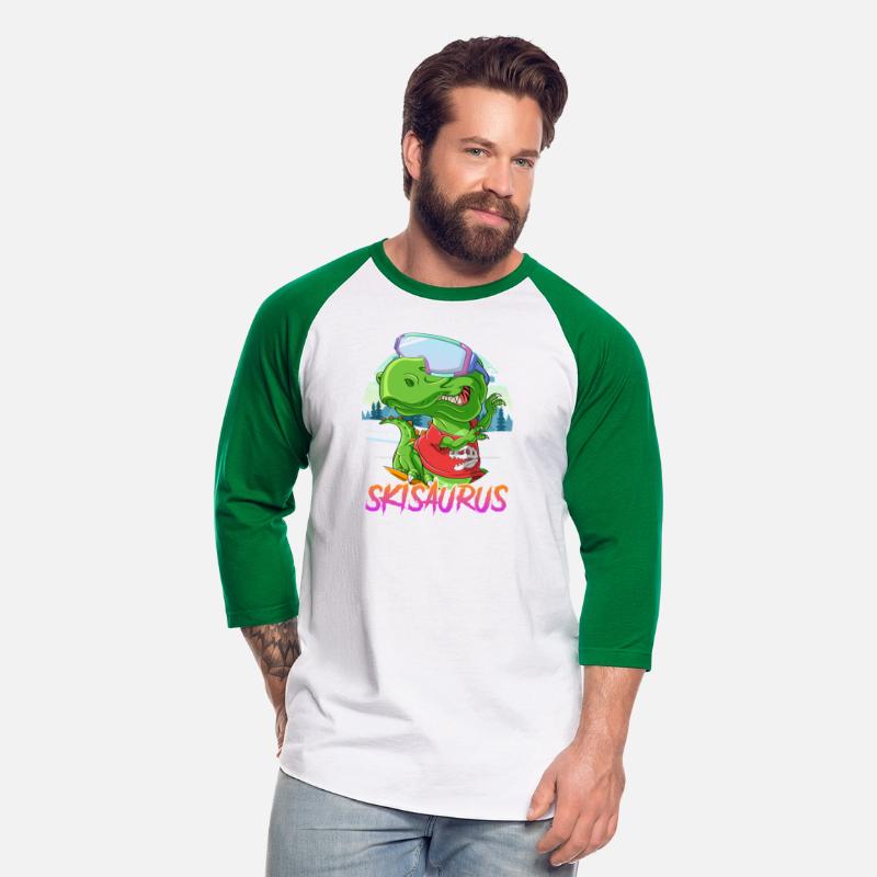 Skisaurus Dinosaur Skier Skiing Shirt Snow Fan