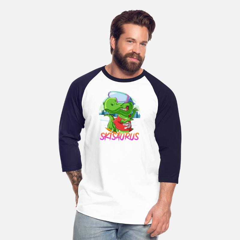Skisaurus Dinosaur Skier Skiing Shirt Snow Fan