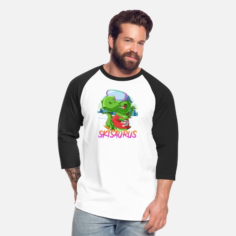 Skisaurus Dinosaur Skier Skiing Shirt Snow Fan