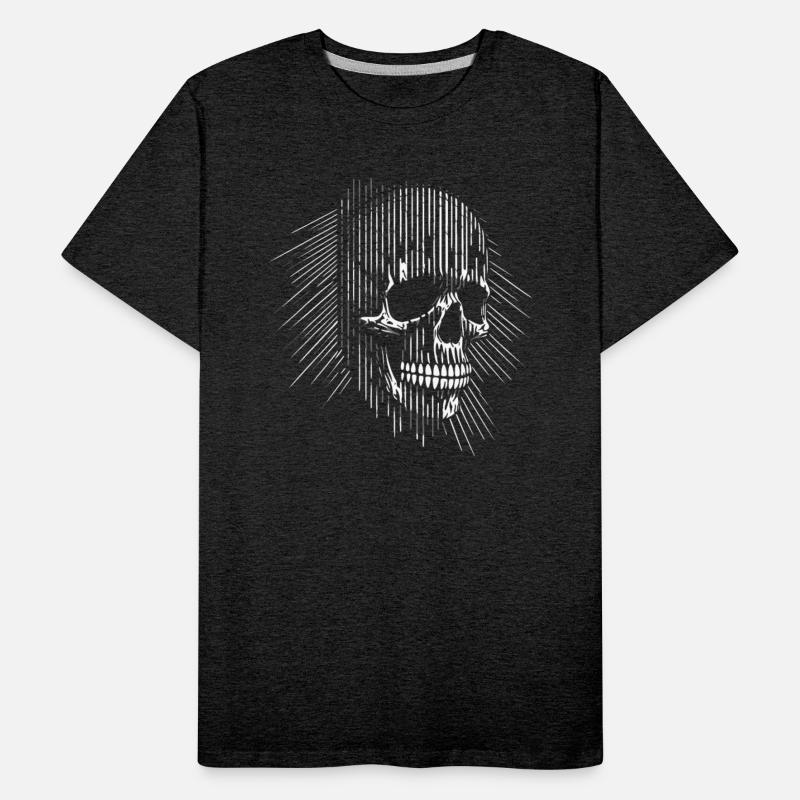 Skull and lines
