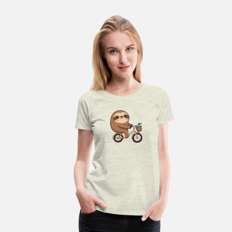 Sloth driving bicycle - funnylazy bike driver gift