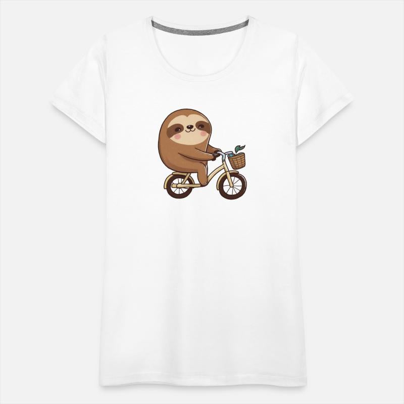 Sloth driving bicycle - funnylazy bike driver gift