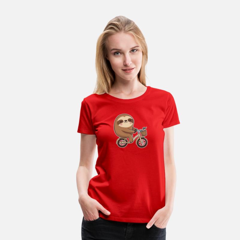Sloth driving bicycle - funnylazy bike driver gift