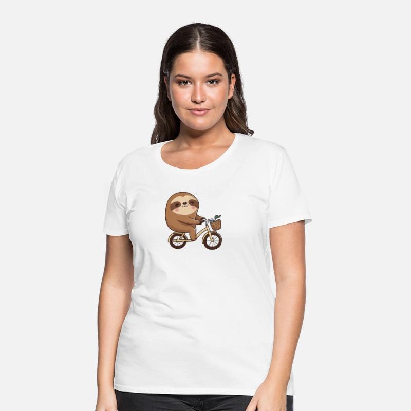 Sloth driving bicycle - funnylazy bike driver gift