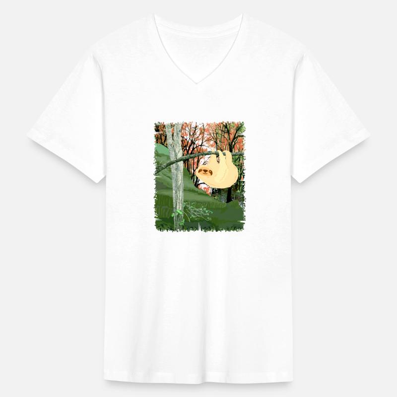 Sloth Hanging on Tree