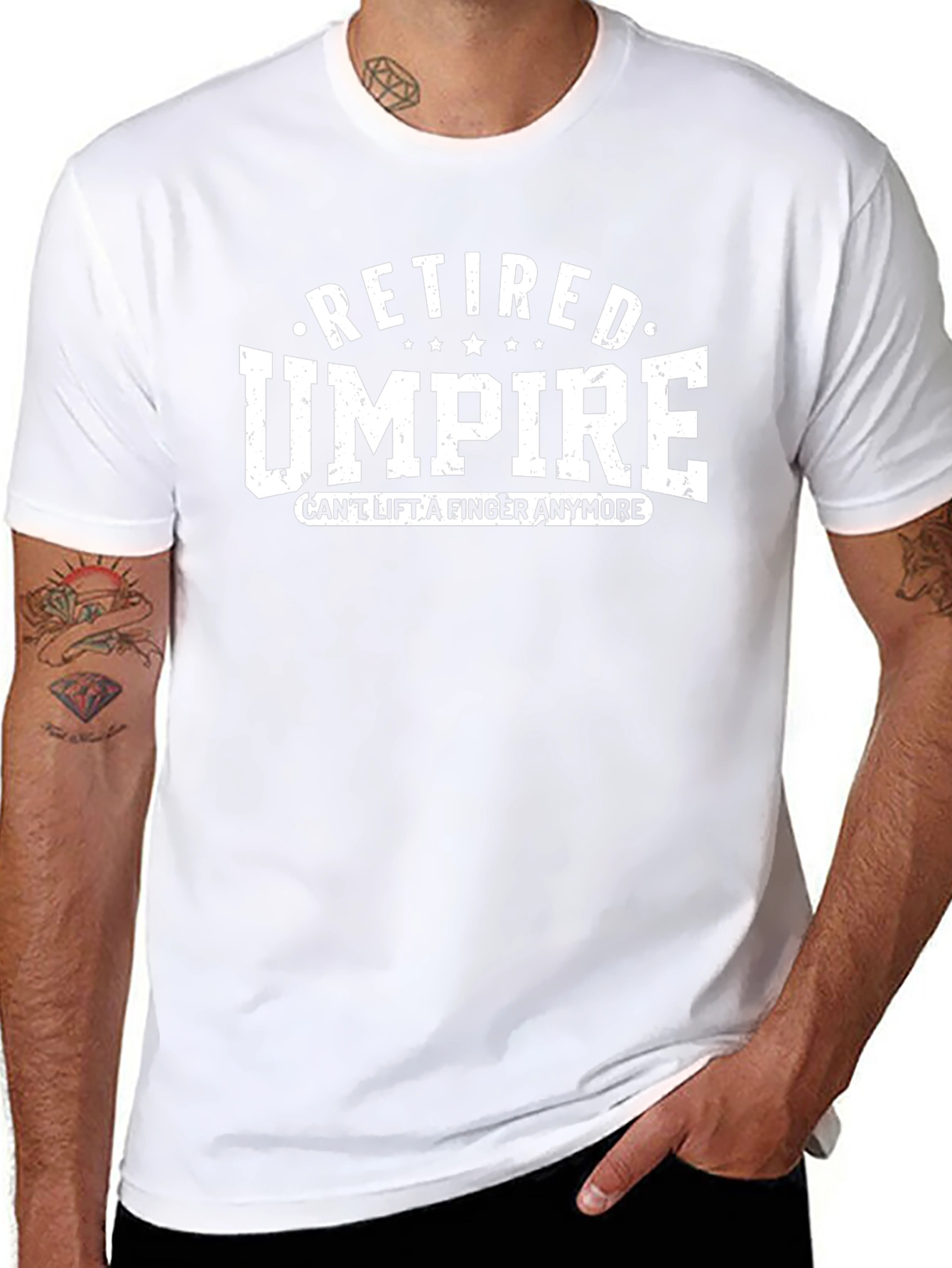 Retired Umpire T-Shirt - Cant Lift A Finger