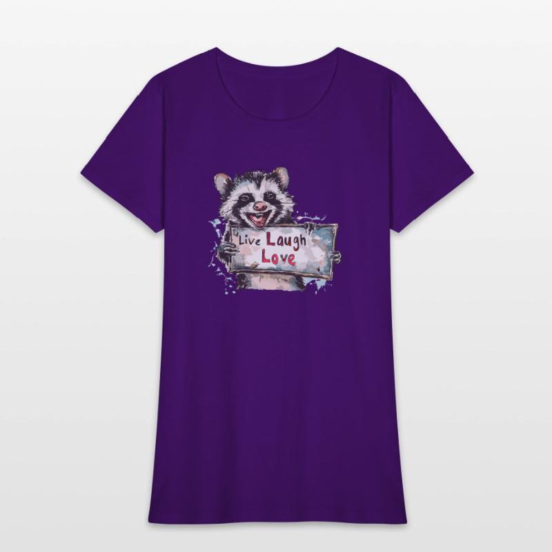 Smiling opossum holding