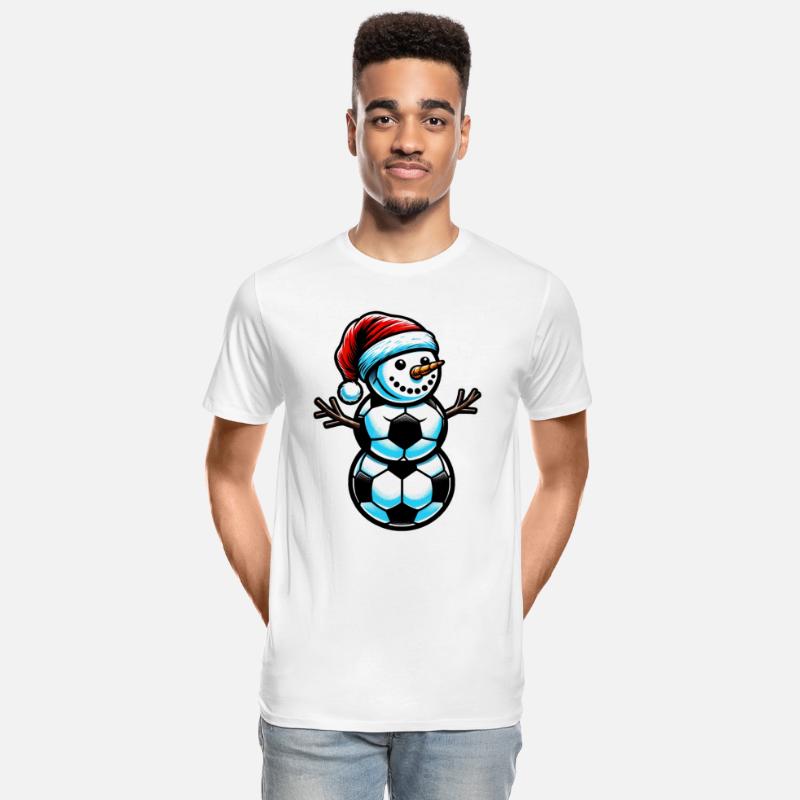 Snowman Sports Athlete Sporty Christmas Soccer