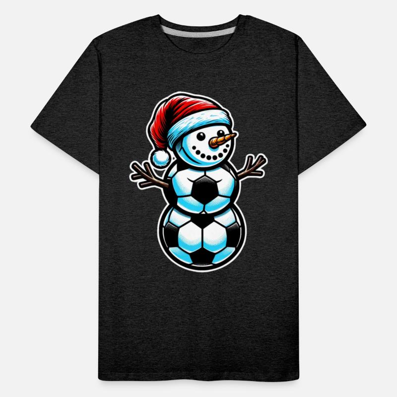 Snowman Sports Athlete Sporty Christmas Soccer