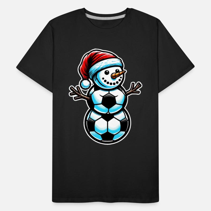 Snowman Sports Athlete Sporty Christmas Soccer