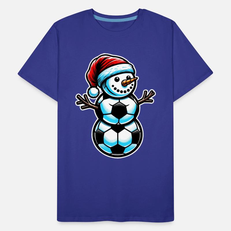 Snowman Sports Athlete Sporty Christmas Soccer