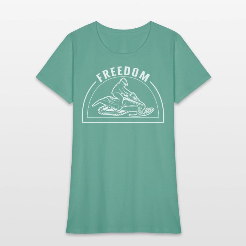 Snowmobile Shirt, Freedom Tee, Winter