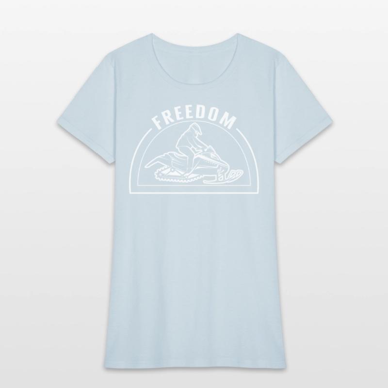 Snowmobile Shirt, Freedom Tee, Winter