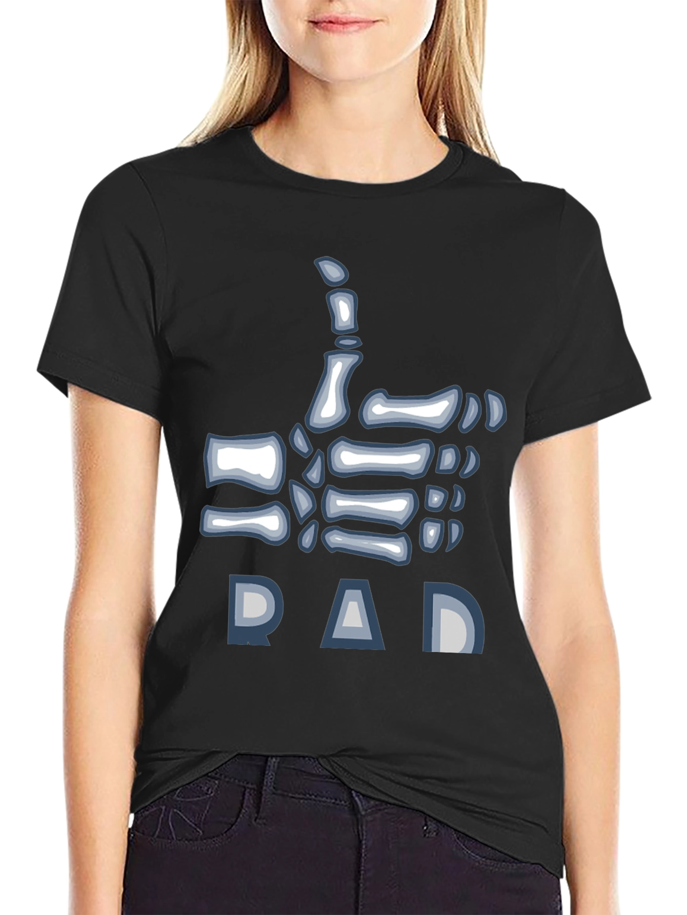 Rad Dad Skeleton Hand T-Shirt