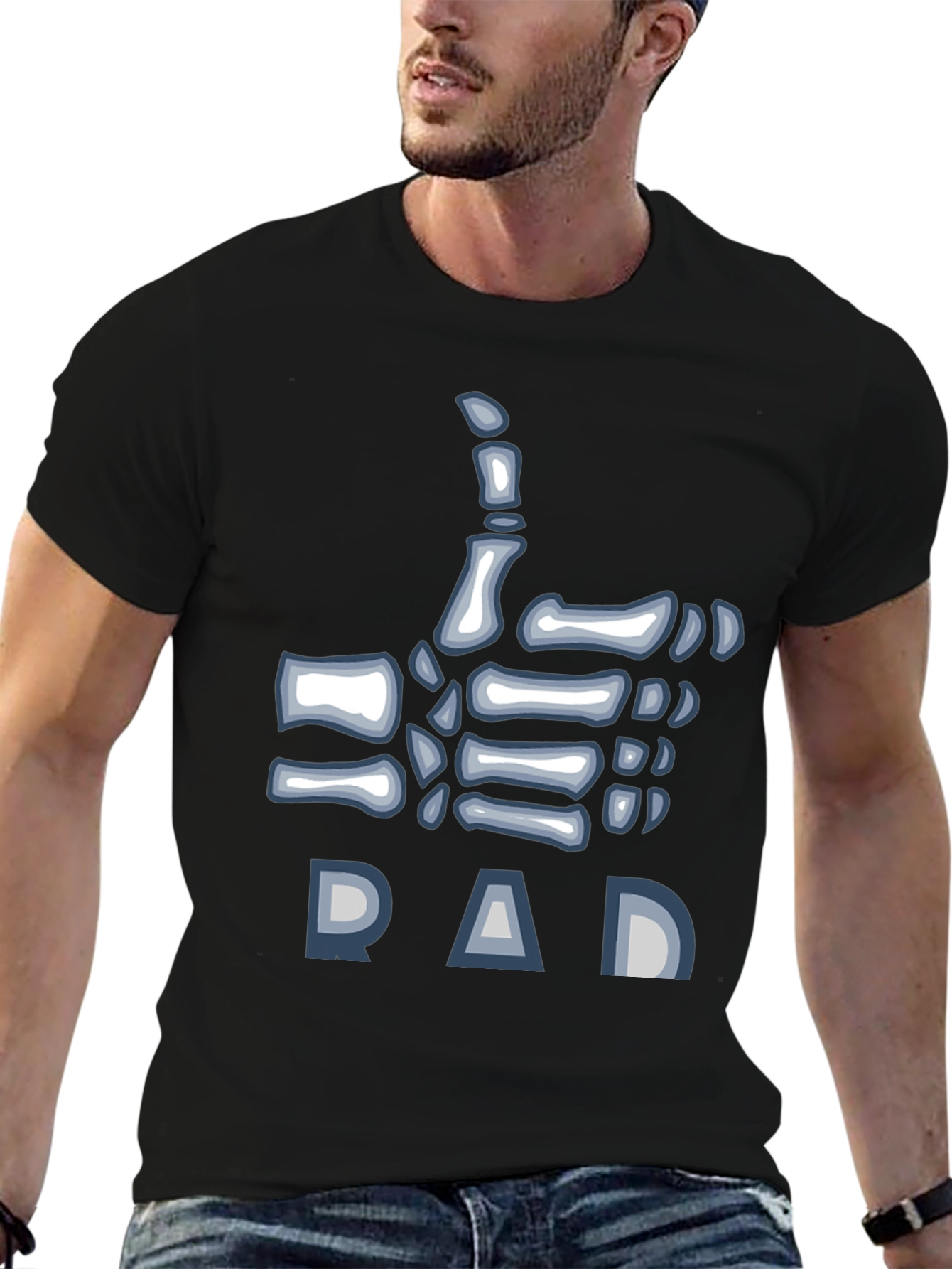 Rad Dad Skeleton Hand T-Shirt