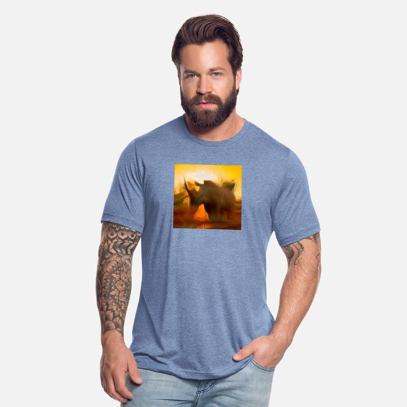 solo rhino digital art abstract painting