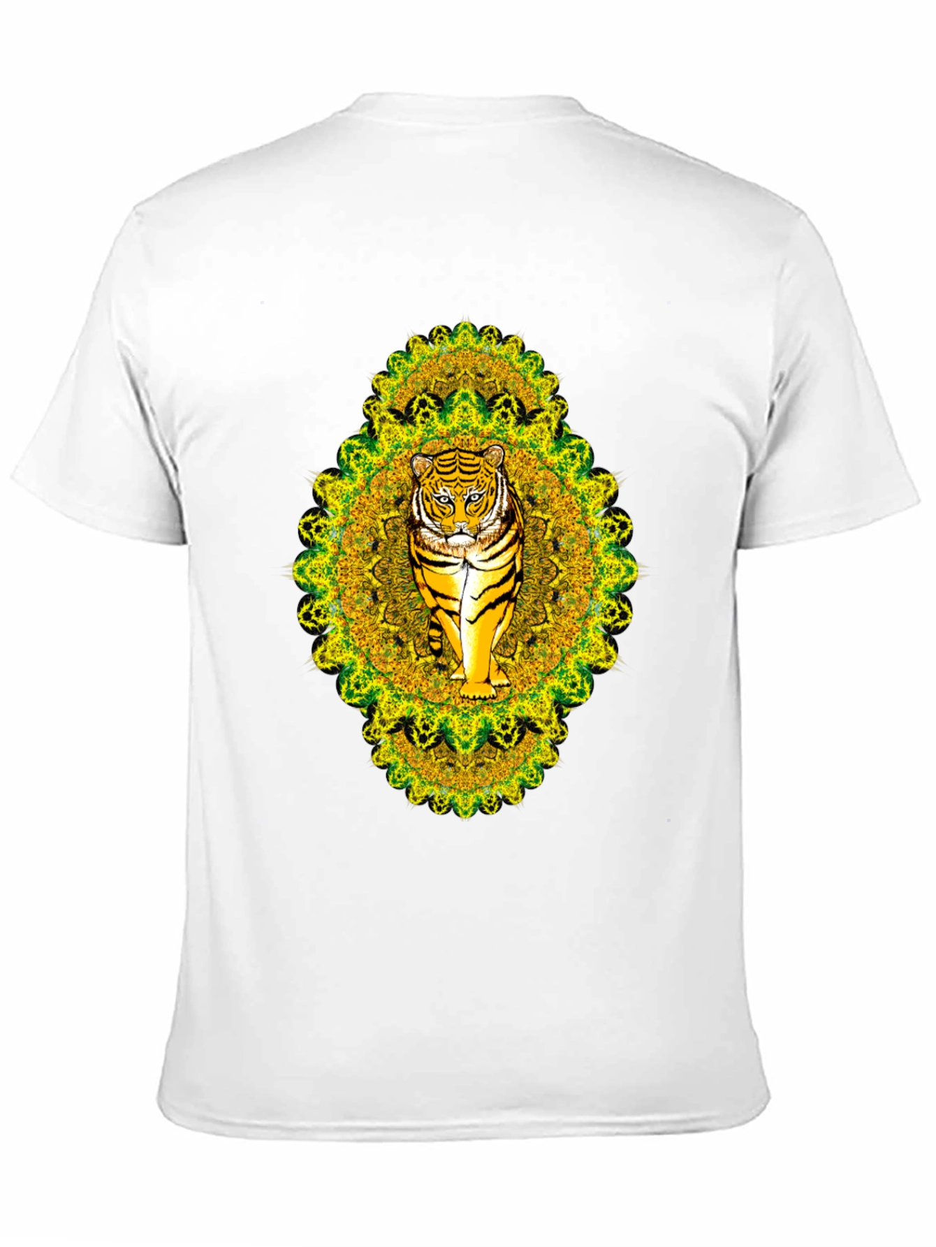 Tiger Mandala Graphic Tee - Black