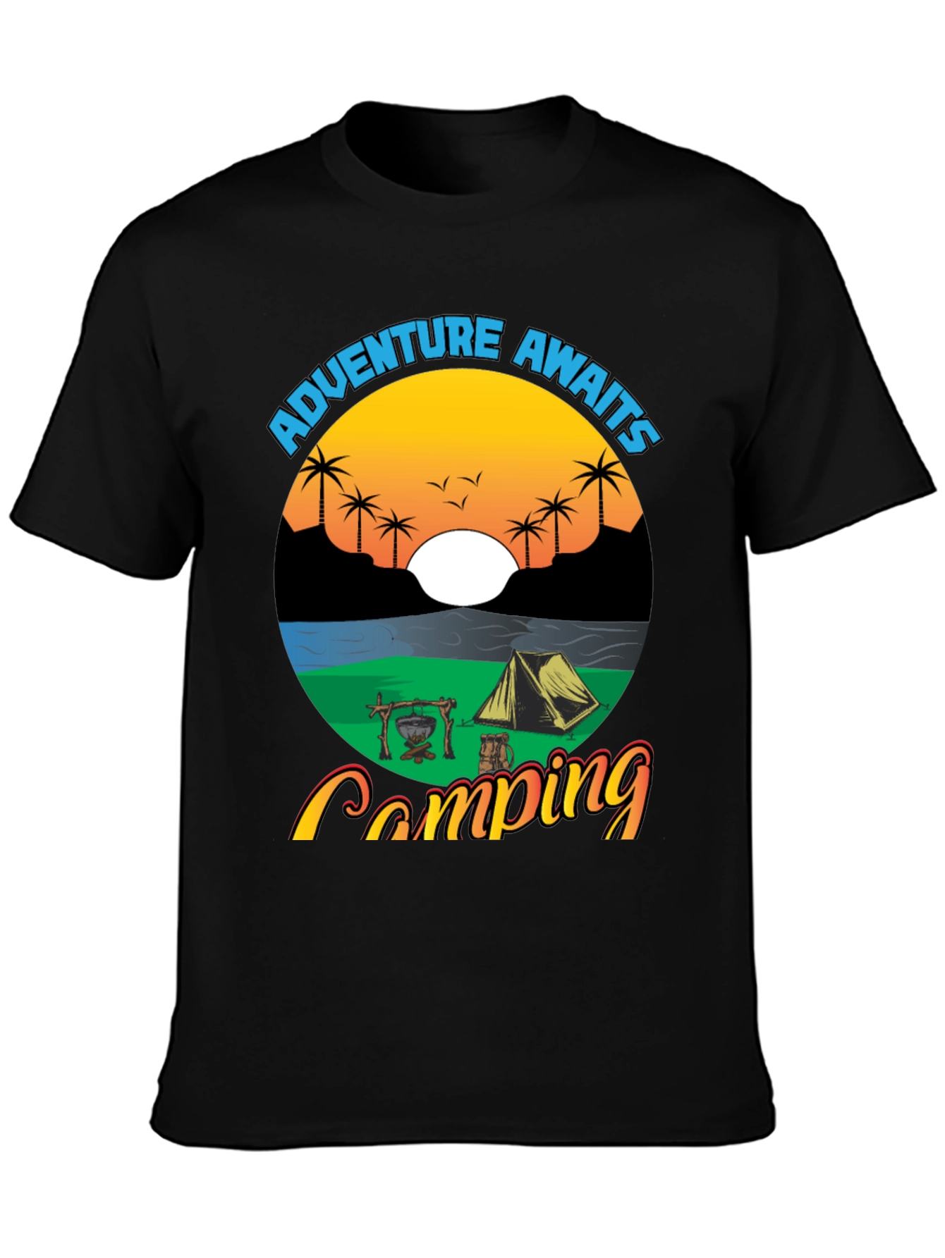 Adventure Awaits Camping Graphic Tee