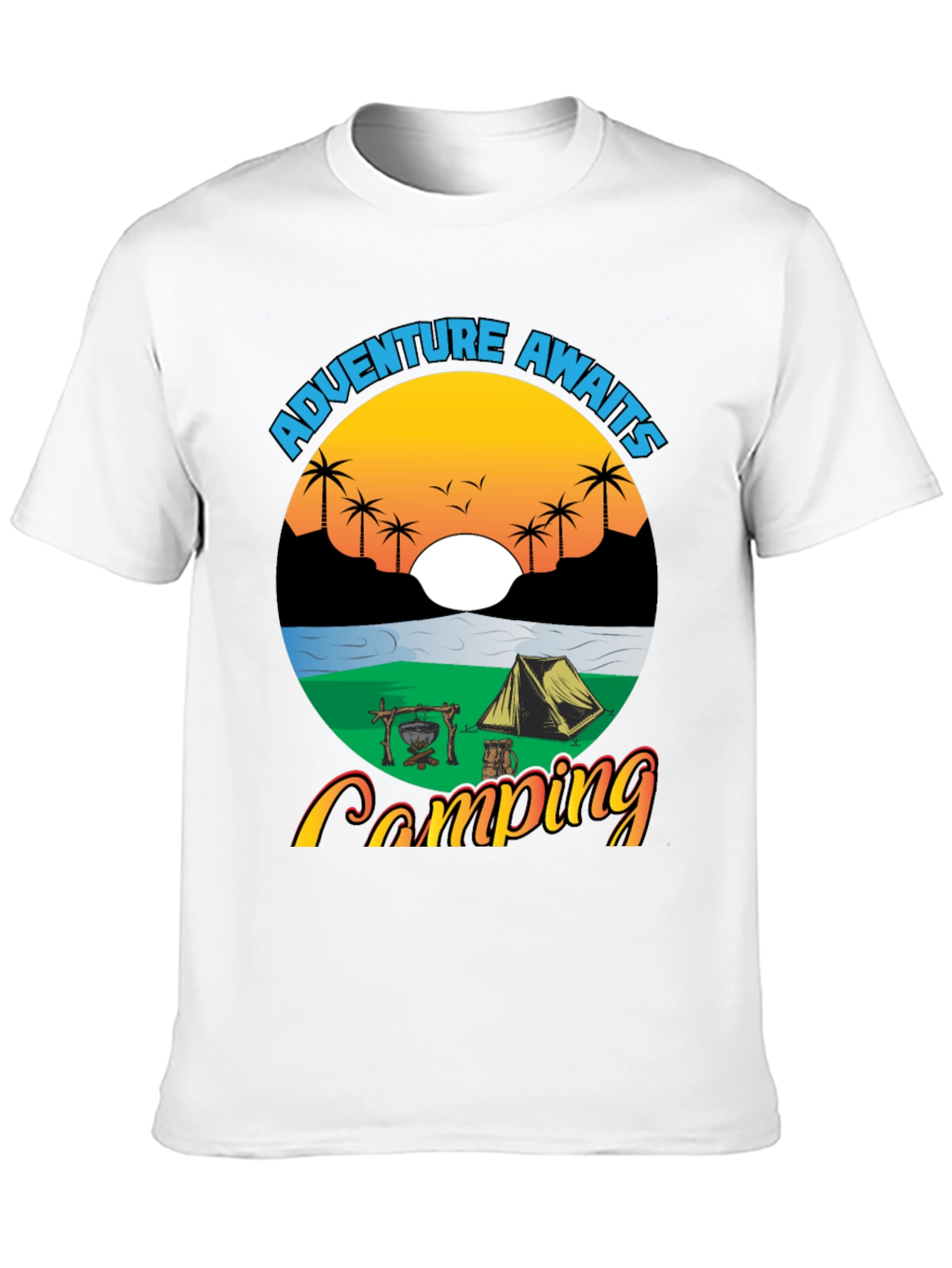 Adventure Awaits Camping Graphic Tee