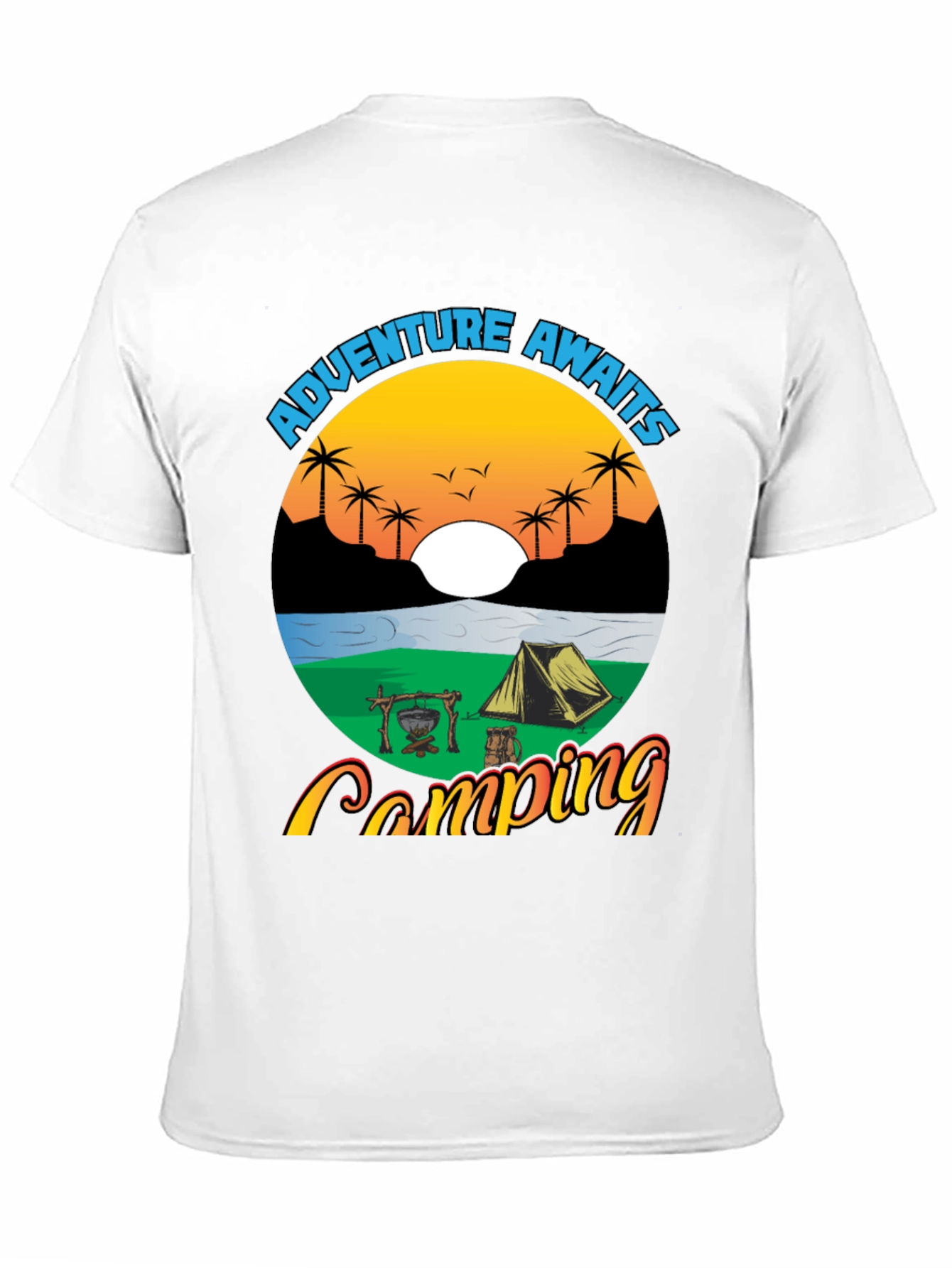 Adventure Awaits Camping Graphic Tee