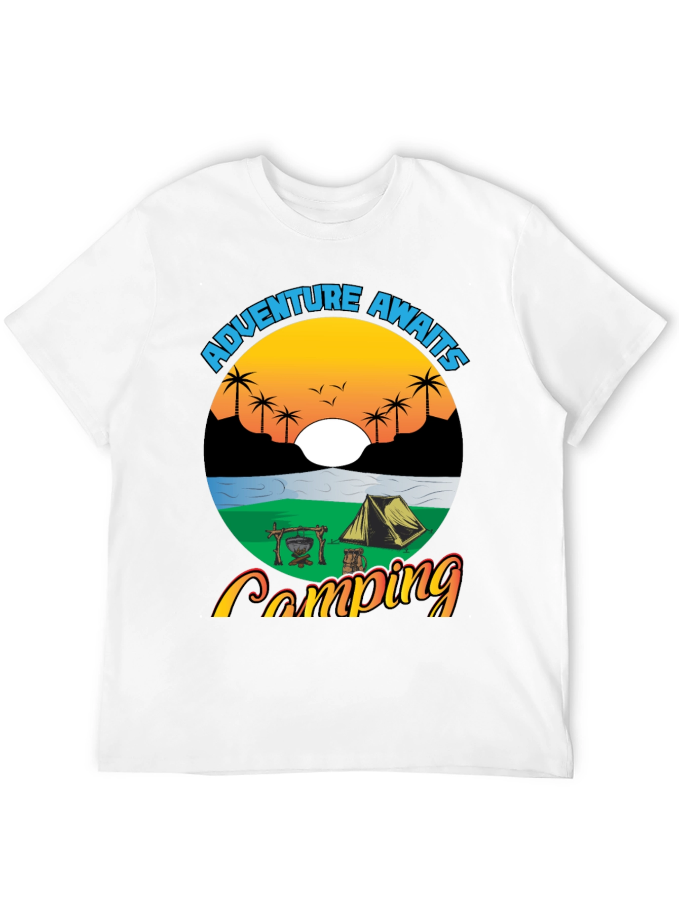 Adventure Awaits Camping Graphic Tee