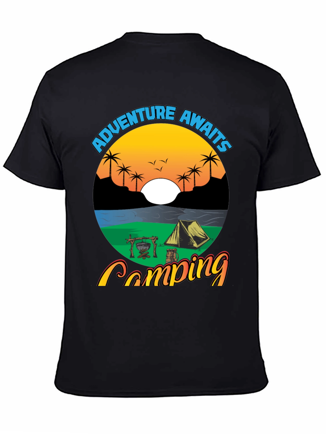 Adventure Awaits Camping Graphic Tee