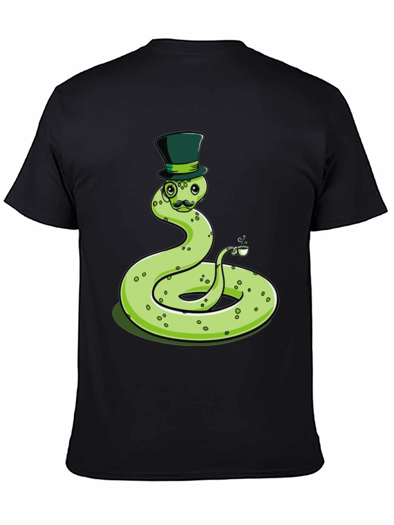 Dapper Snake Tee - Gentleman Reptile Top Hat Monocle