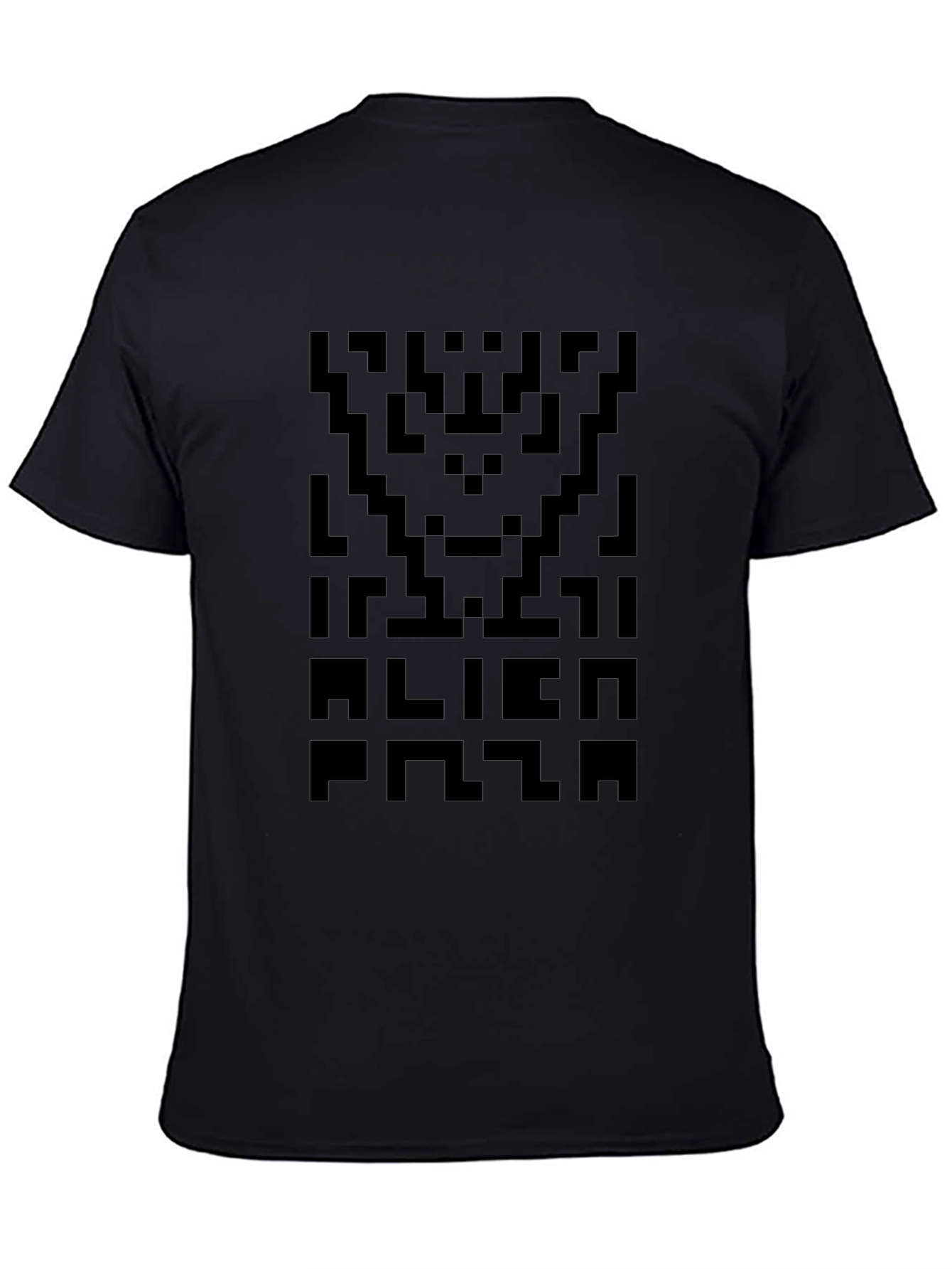 Pixel Alien Plaza Black T-Shirt