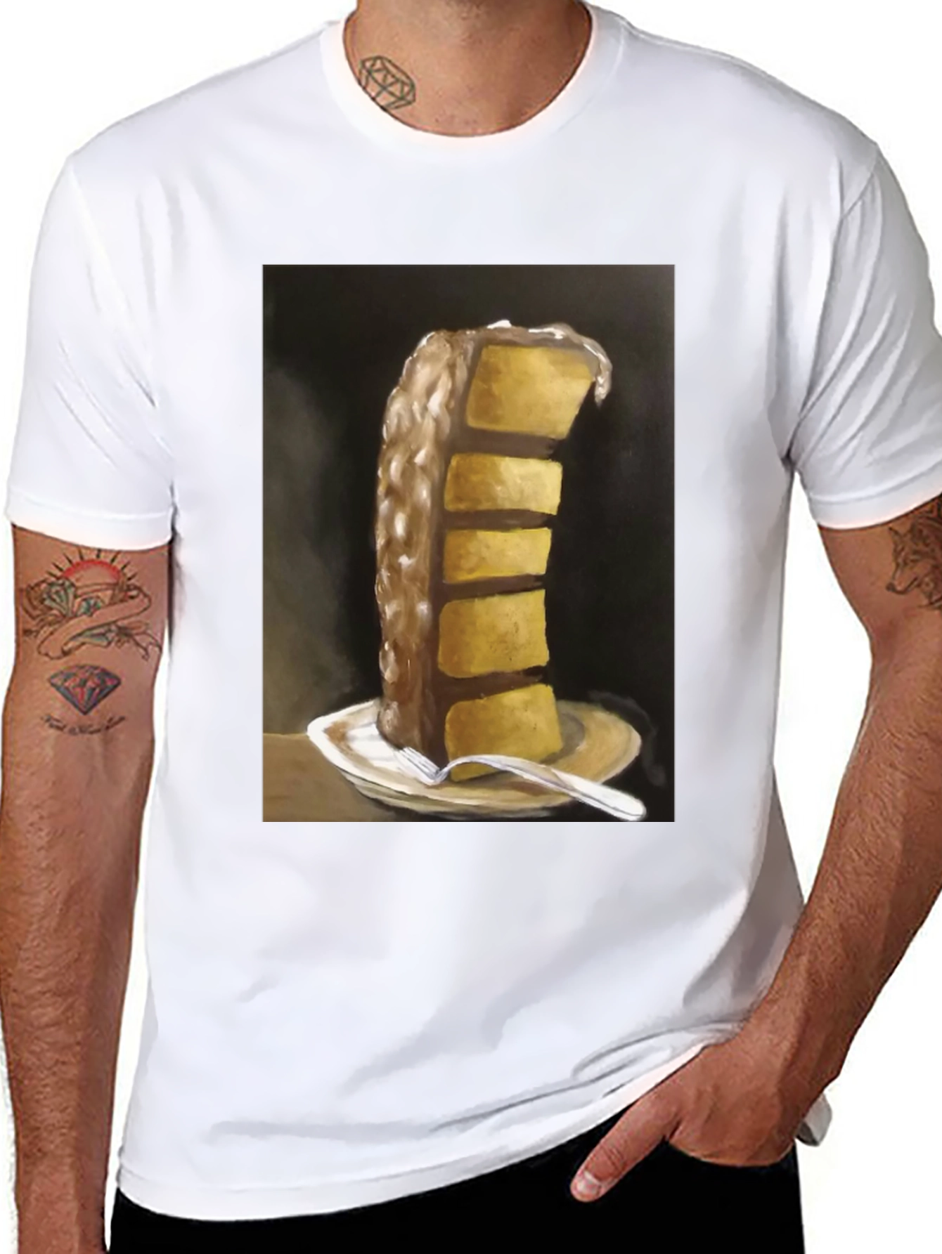Cake Slice Graphic Tee - Foodie Fashion