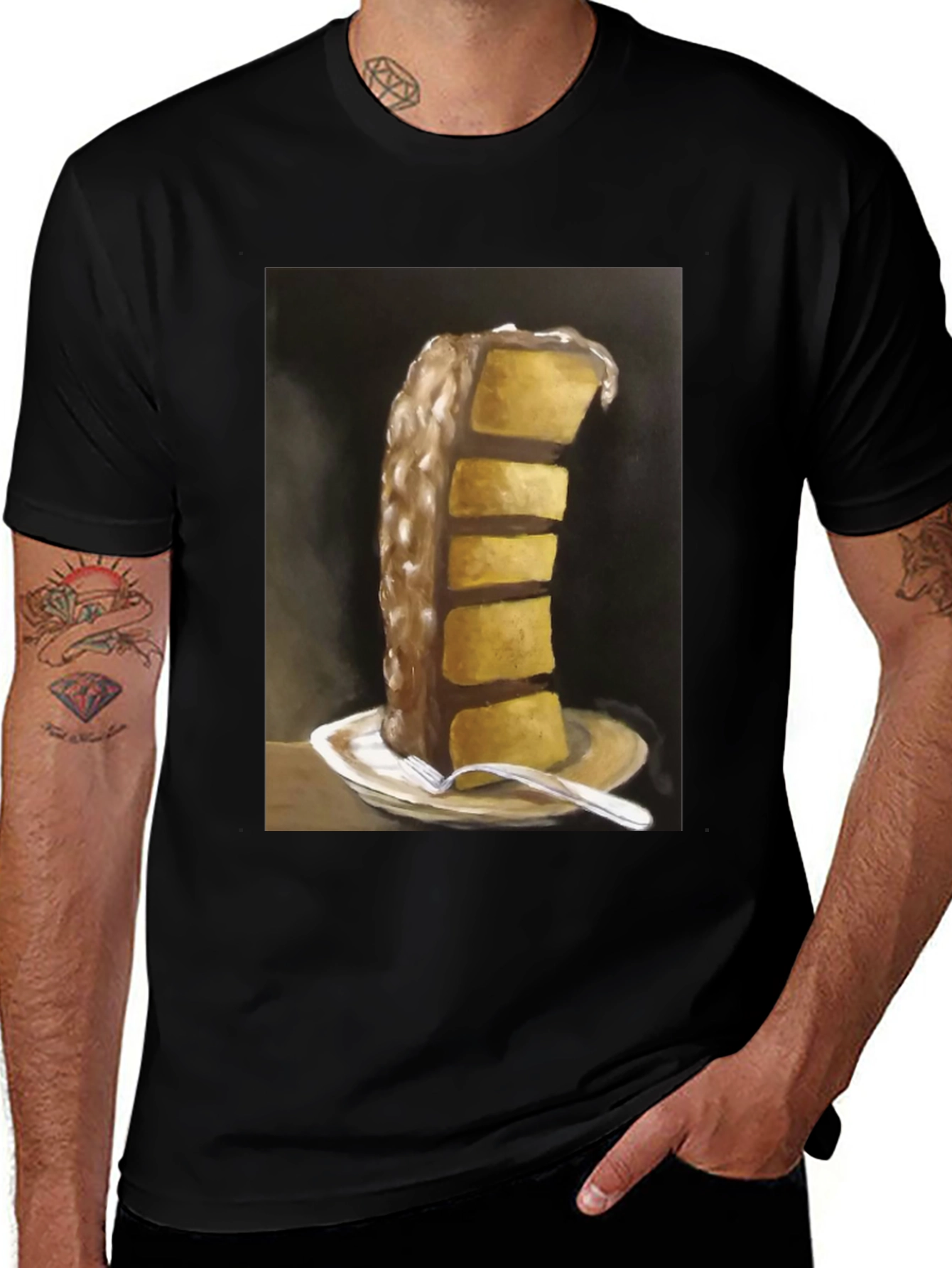 Cake Slice Graphic Tee - Foodie Fashion