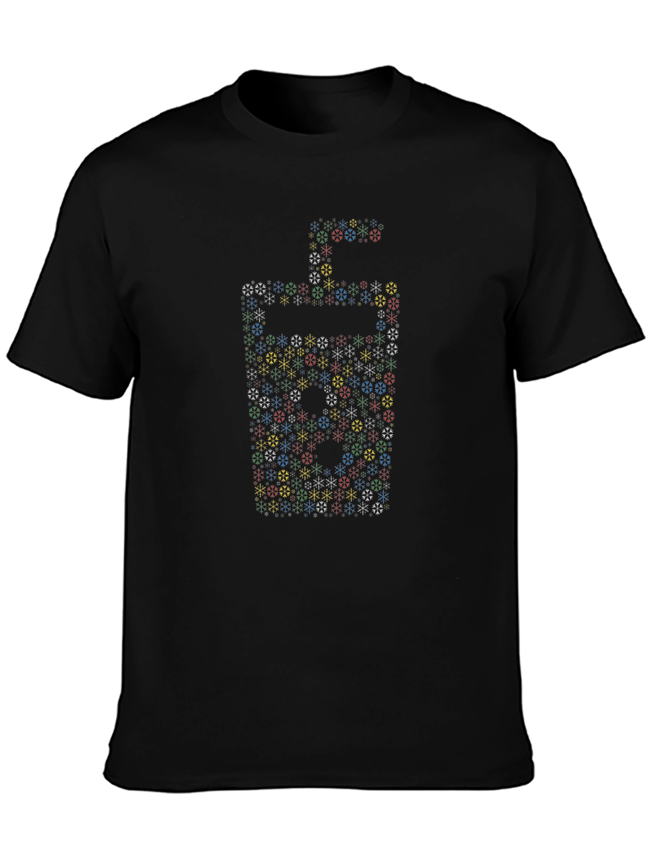 Geometric Snowflake Drink Graphic Tee