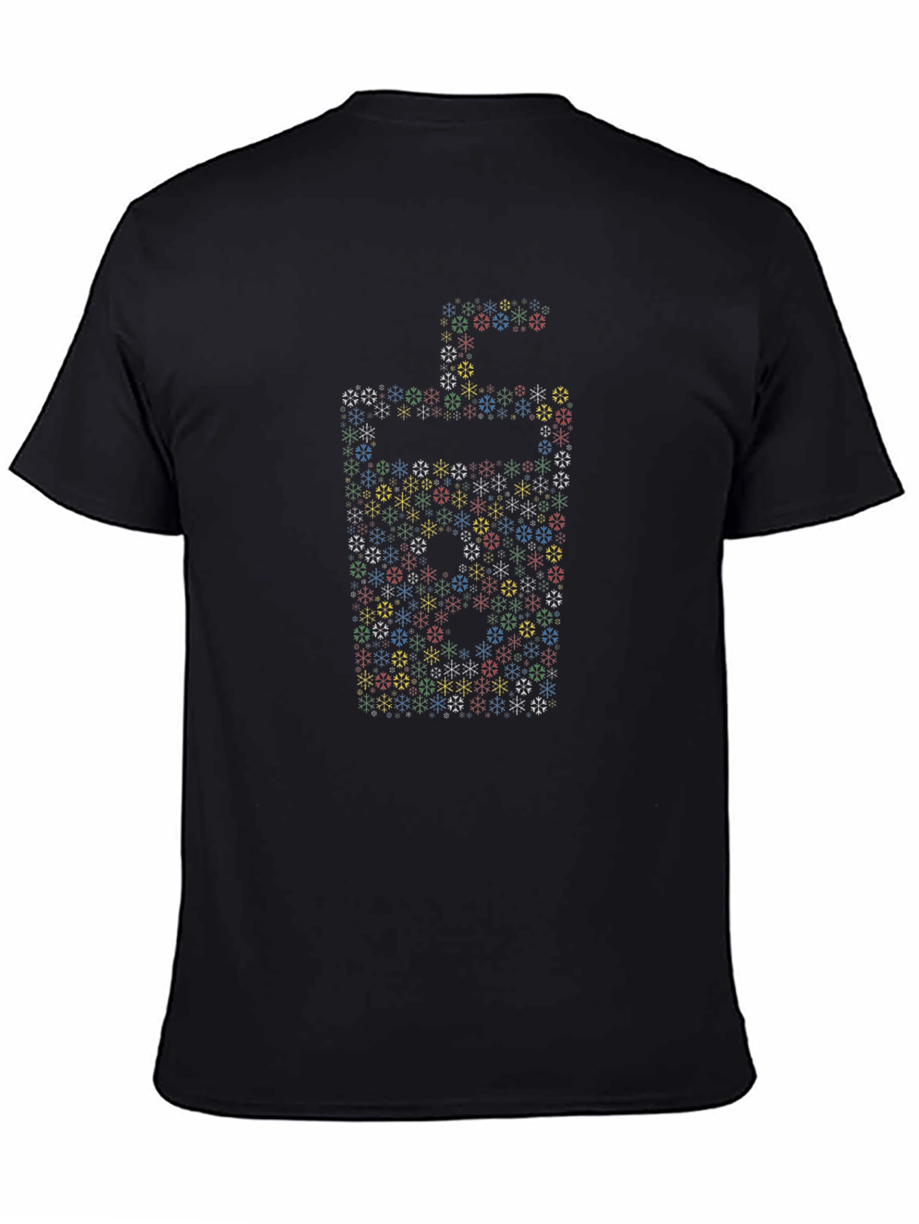 Geometric Snowflake Drink Graphic Tee