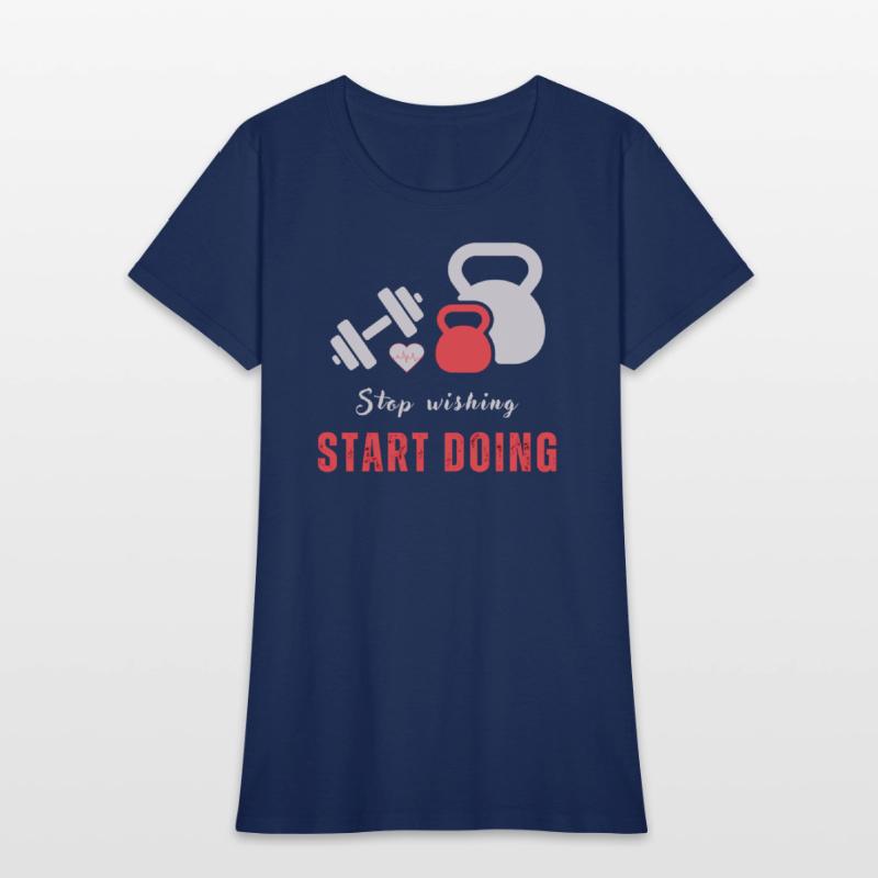 Stop wishing start doing motivational quote design